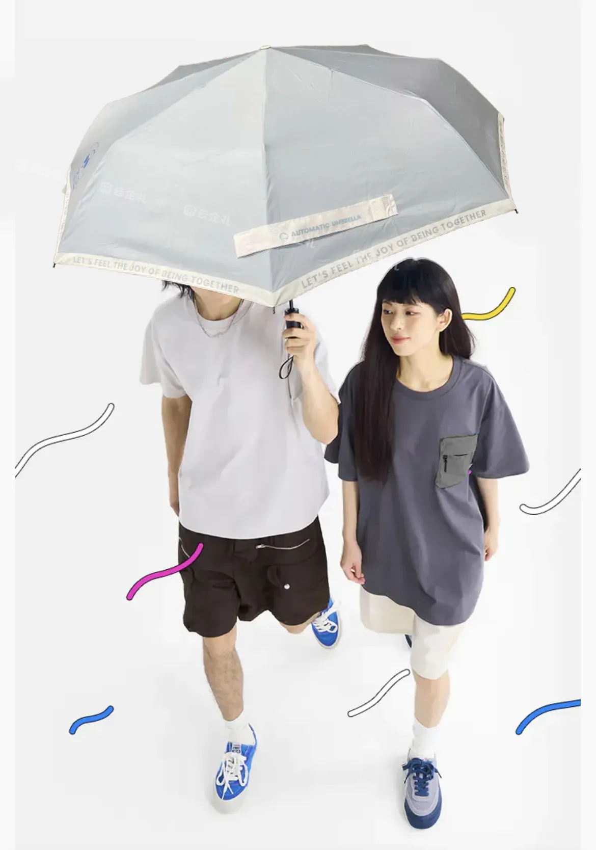 吉利定制 节节收遇水浮花 水滴雨伞